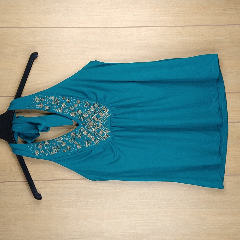 a.n.a Green Halter Top Size : L/G